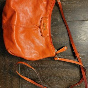 Orange coach purse